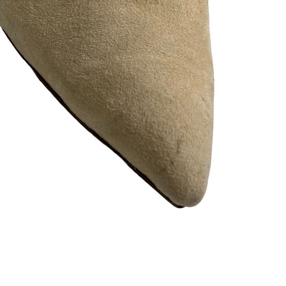 Raye Revolve Suede PVC Stiletto Heels Neutral Women’s Size 9 Pointed Toe Pumps - Picture 7 of 13
